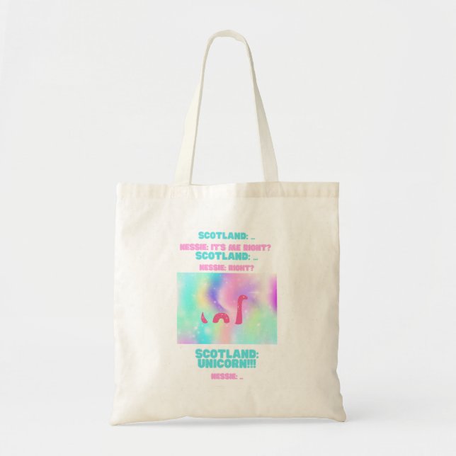 Schottland Nessie/Unicorn Tasche (Vorne)