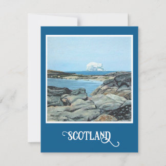 Schottland, Nordberwick, Bass Rock von Pola.B.Alex Feiertagskarte