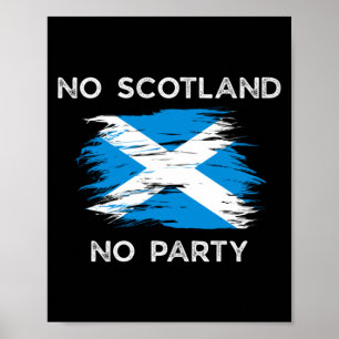 Schottland-Party Schottische Flagge Männer Frauen  Poster