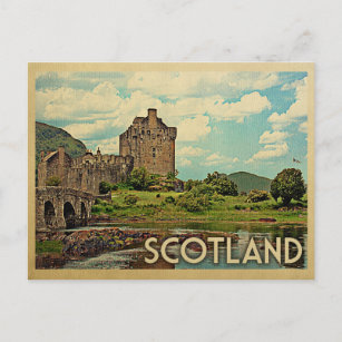 Schottland Postcard Castle Postkarte