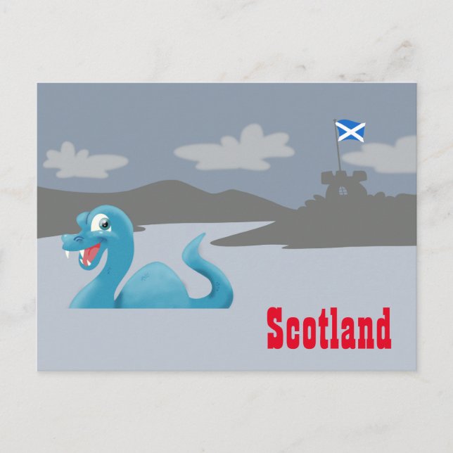 Schottland Postkarte (Vorderseite)