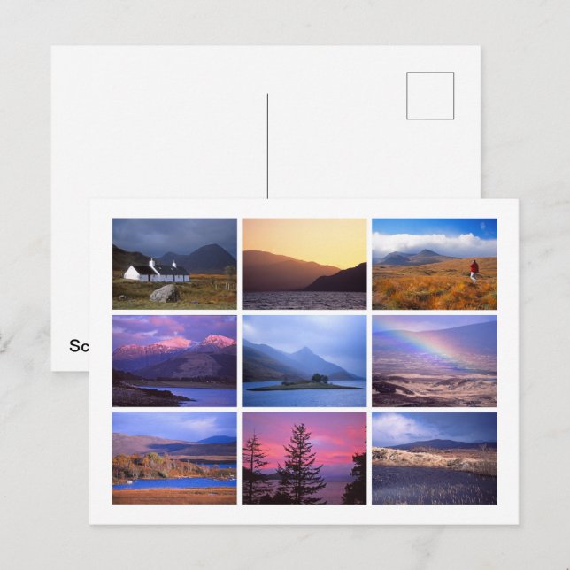 Schottland Postkarte (Vorne/Hinten)