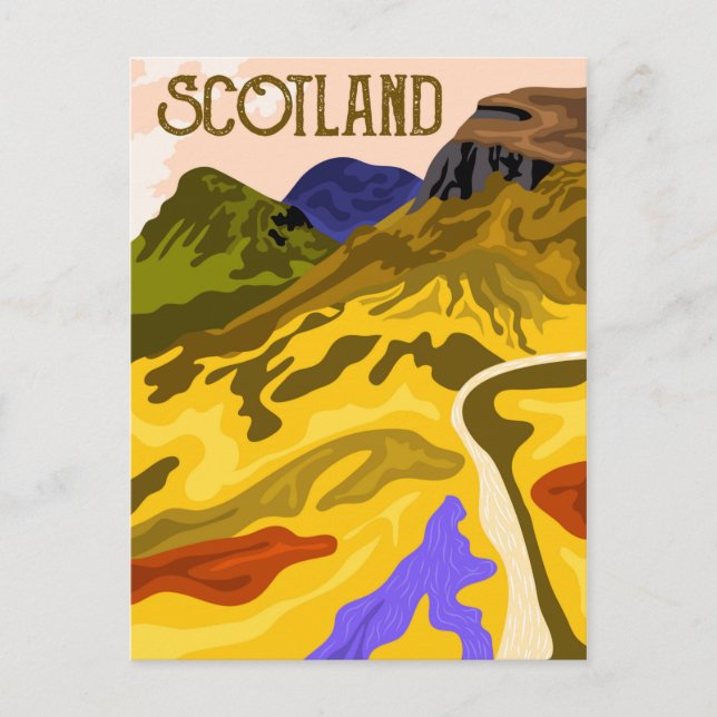 Schottland Postkarte (Vorderseite)
