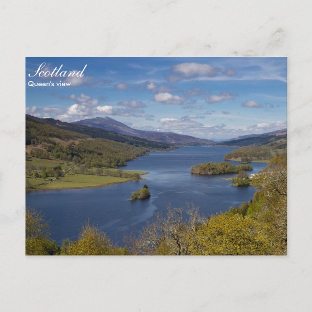 Schottland - Postkarte für Königin (Vorderseite)