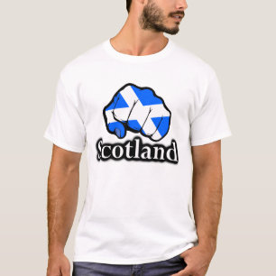 Schottland Proud Scottish Flag Fire T-Shirt