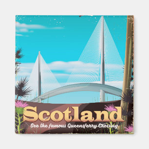 Schottland Queensferry Crossing Reiseplakat Magnet