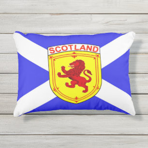 Schottland, Rampant Löwe, alte Flagge Schottlands Kissen Für Draußen