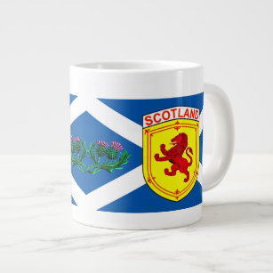 Schottland, Rampant Löwe, alte Flagge, Thistle Jumbo-Tasse