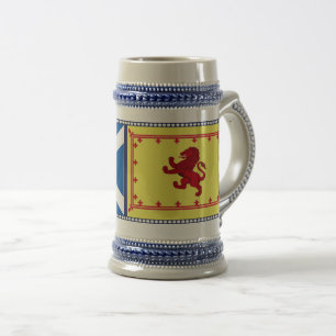 Schottland, Rampant Löwe, Flagge, St. Andrews Flag Bierglas