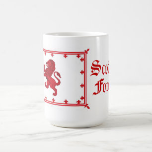 Schottland Rampant Löwe, tapfer für immer Tasse