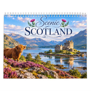 Schottland Reise-Kalender mit landschaftlichen Höh Kalender