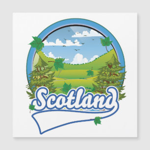 Schottland Reise Logo Magnetkarte
