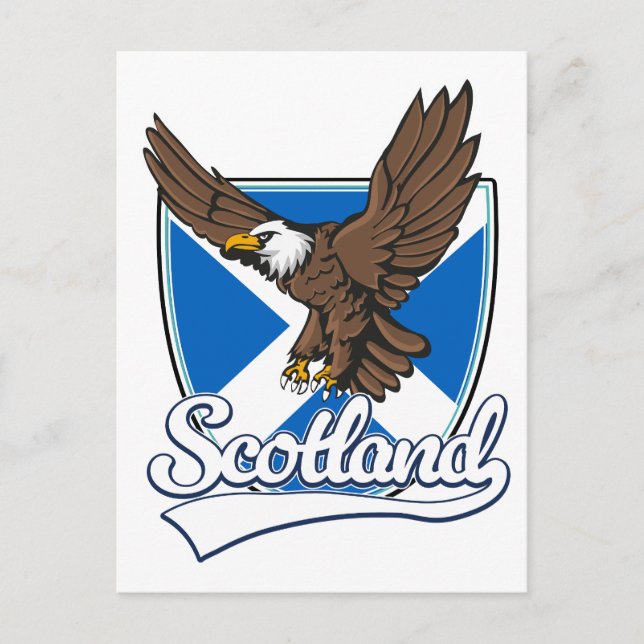 Schottland Reise Logo Postkarte (Vorderseite)