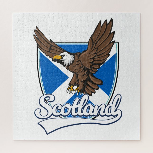 Schottland Reise Logo Puzzle (Vertikal)