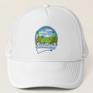 Schottland Reise Logo Truckerkappe