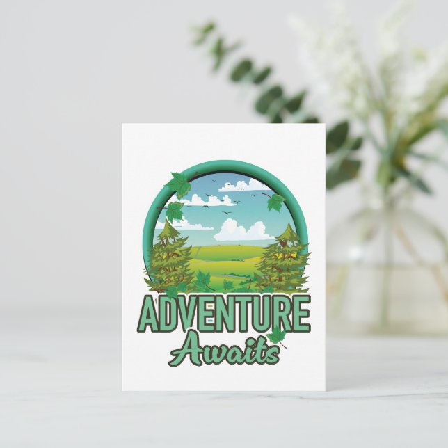 Schottland Reiselogo Feiertagspostkarte (Stehend Vorderseite)