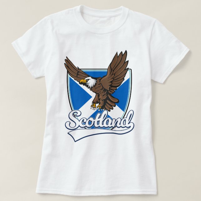 Schottland Reiselogo T-Shirt (Design vorne)