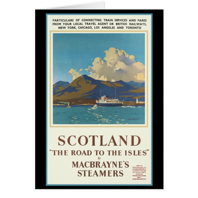 Schottland Reiseplakat (Vorne)