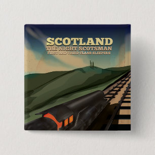 Schottland Reiseplakat Button