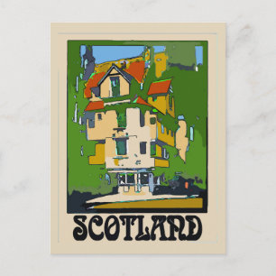 Schottland Reiseplakat Postkarte