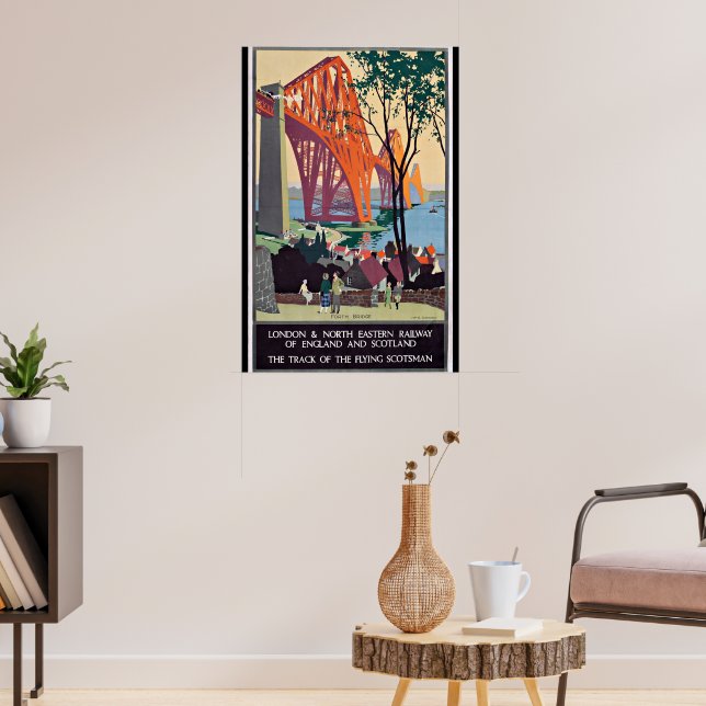 Schottland-Reiseposter, Forth Bridge, Poster (Wohnzimmer 3)