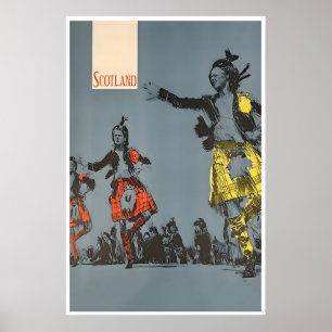Schottland-Reiseposter Schottische Kunst Vintage-D Poster