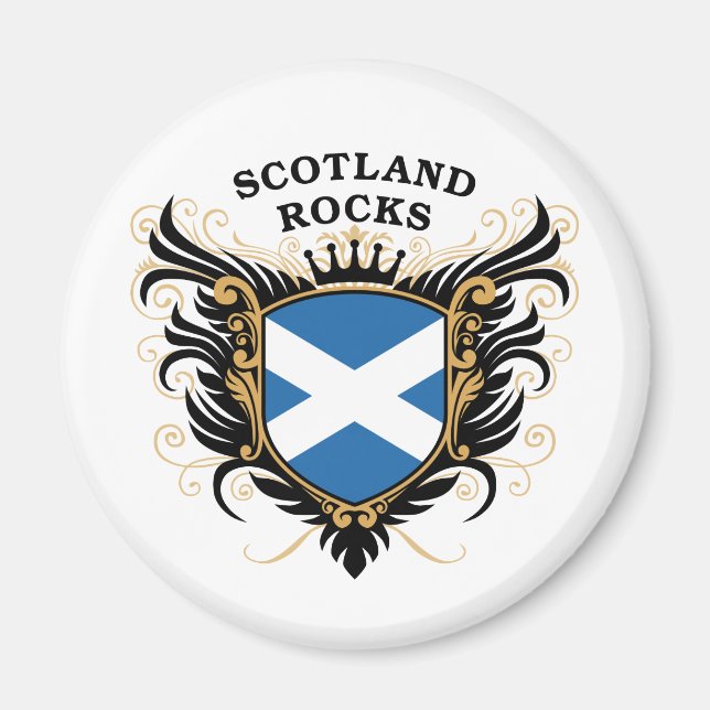 Schottland Rocks Magnet (Vorne)