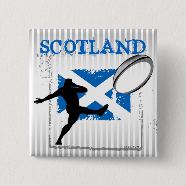 Schottland-Rugby-Knopf Button (Vorderseite)