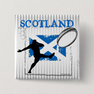 Schottland-Rugby-Knopf Button