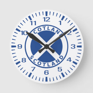Schottland Runde Wanduhr