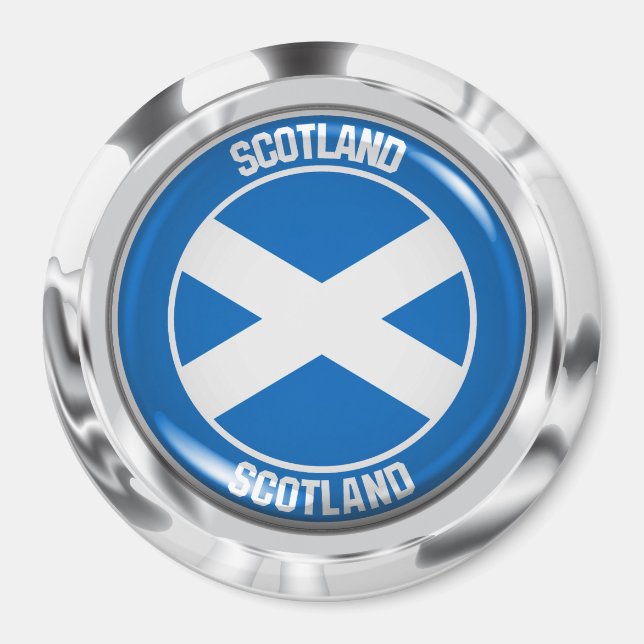 Schottland-RundEmblem Magnet (Vorne)