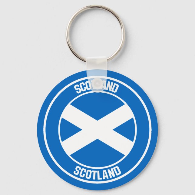 Schottland-RundEmblem Schlüsselanhänger (Vorderseite)