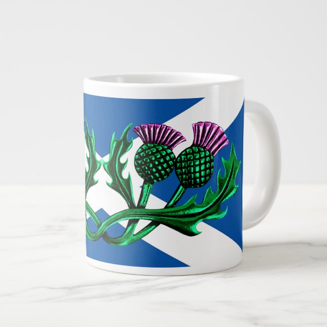 Schottland, Saint-Andrews, alte Flagge, Siegel Jumbo-Tasse (Vorderseite Rechts)
