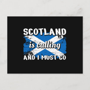 Schottland-Schlotland-Flagge Postkarte