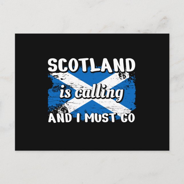 Schottland-Schlotland-Flagge Postkarte (Vorderseite)