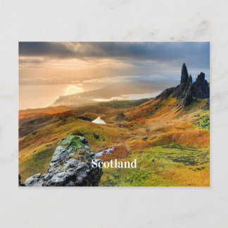 Schottland, schöne Berglandschaft Feiertagspostkarte