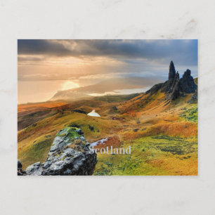 Schottland, schöne Berglandschaft Postkarte