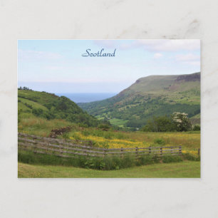 Schottland, schöne schottische Highlands, Ozean Postkarte