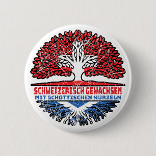 Schottland Schottisch Schweizer Schweiz Baum Button