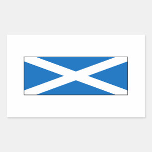 Schottland - Schottische Flagge Rechteckiger Aufkleber