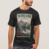 Schottland Schottische Highland-Illustration Reise