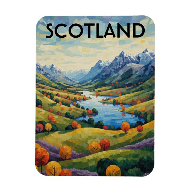 Schottland Schottische Highlands Reise Magnet (Vertikal)