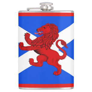 Schottland Schottischer aufsteigender Löwe, Flagge Flachmann
