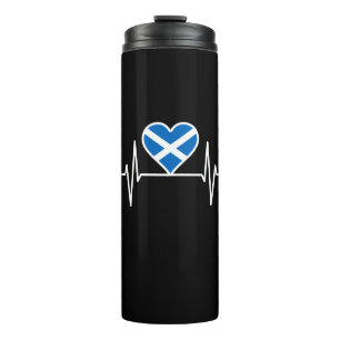Schottland - Schottland Flag Heartbeat Thermosbecher