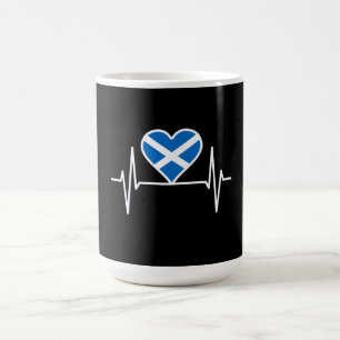 Schottland - Schottland Flagge Herzschlag Kaffeetasse
