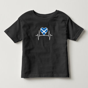 Schottland - Schottland Flagge Herzschlag Kleinkind T-shirt