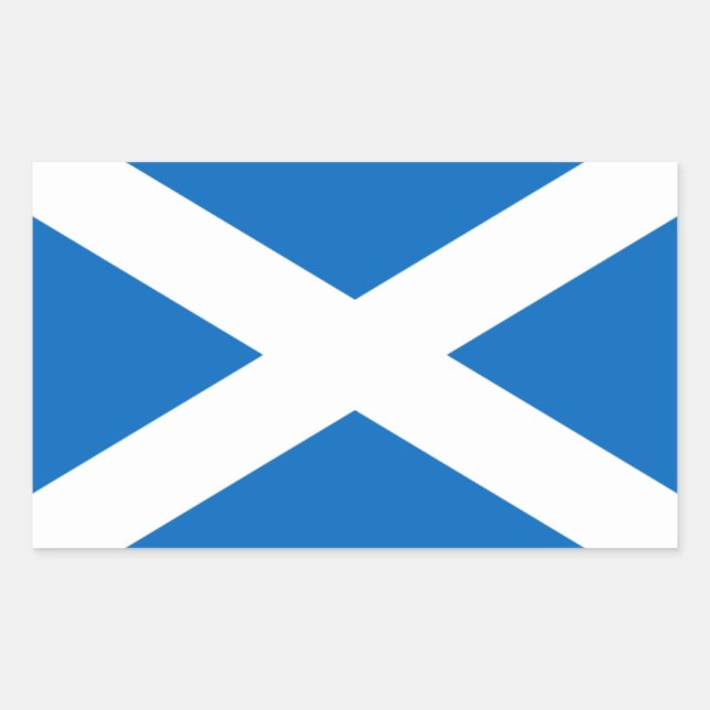 Schottland/Schottland-Flaggenaufkleber Rechteckiger Aufkleber (Vorderseite)