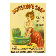 Schottland-Seife Vintage-Werbung