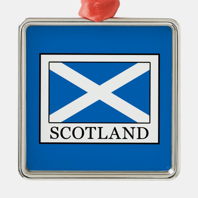 Schottland Silbernes Ornament (Vorne)