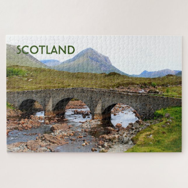 Schottland: Sligachan-Brücke, Insel Skye Puzzle (Horizontal)